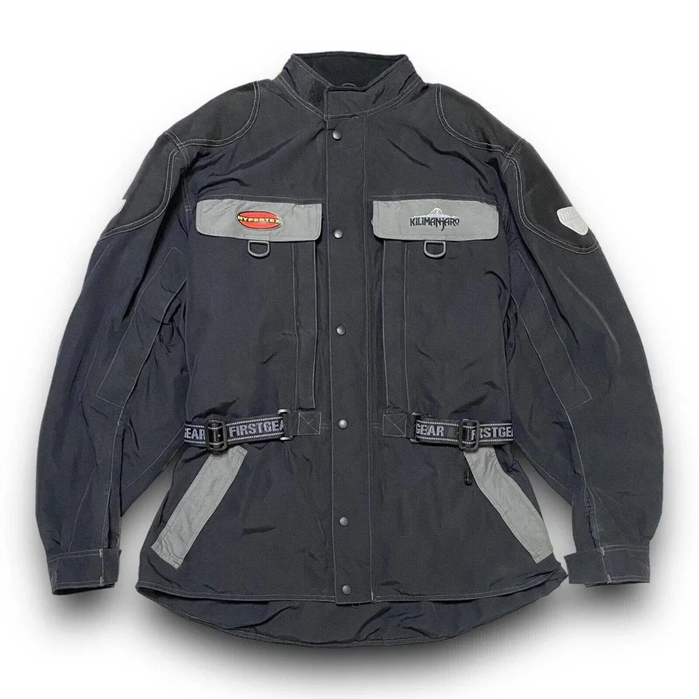 First Gear Mens Kilimanjaro Hypertex Padded Heavy Motorcycle Jacket Size 2XLT - Picture 2 of 14
